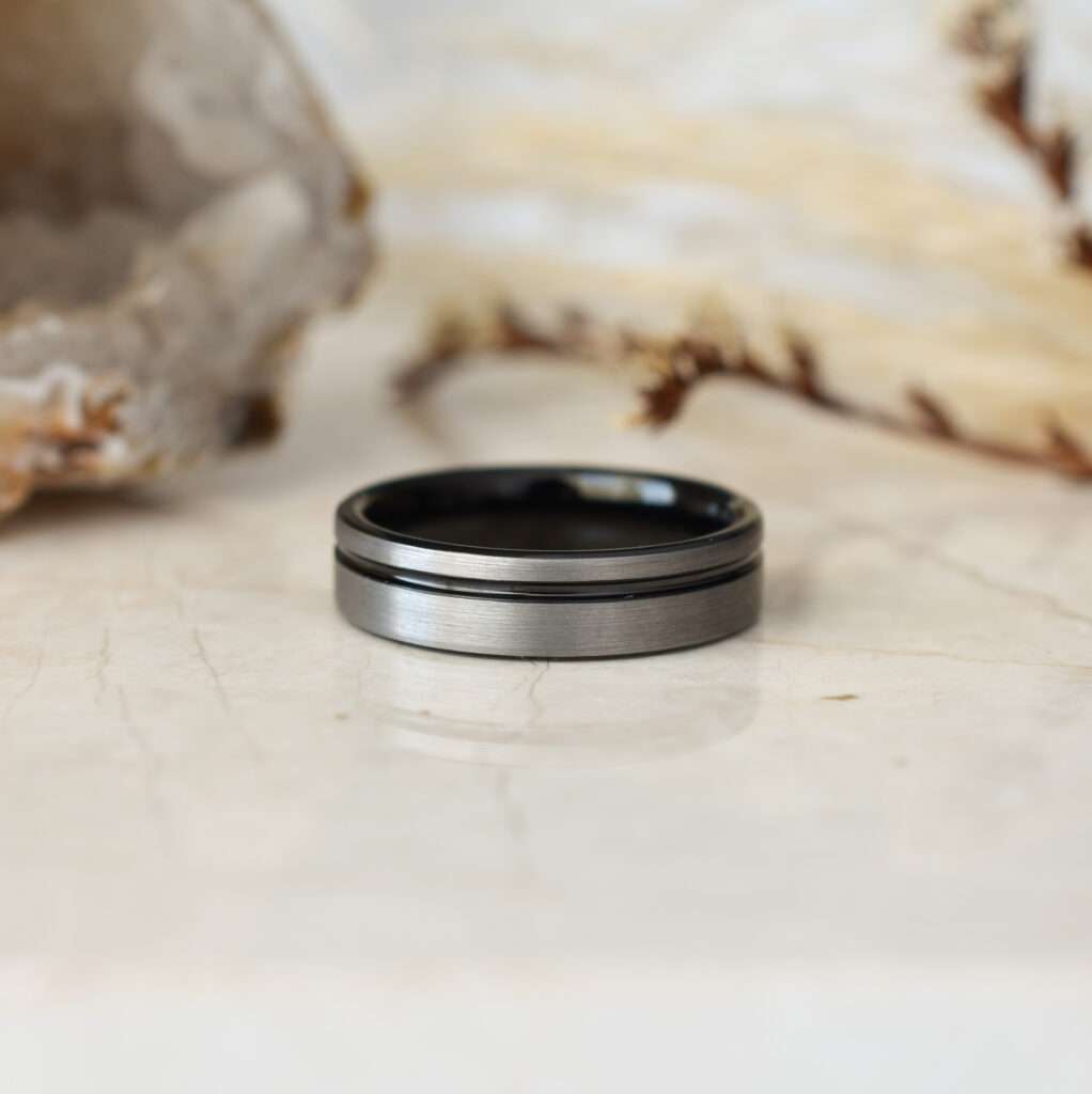 6mm tungsten wedding band