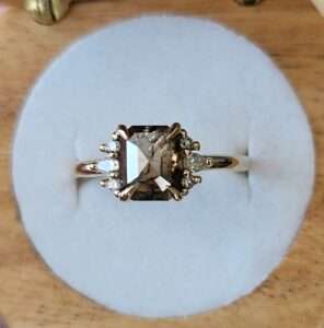 Dark Cognac Diamond Ring
